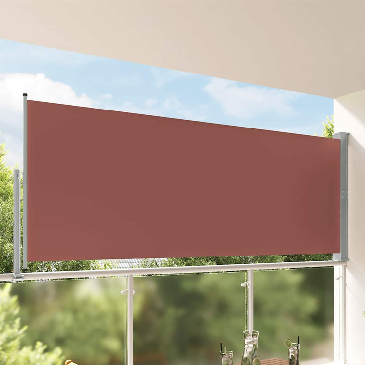 Vidaxl Garden Bildschirm ausziehbar 140 x 300 cm Braun