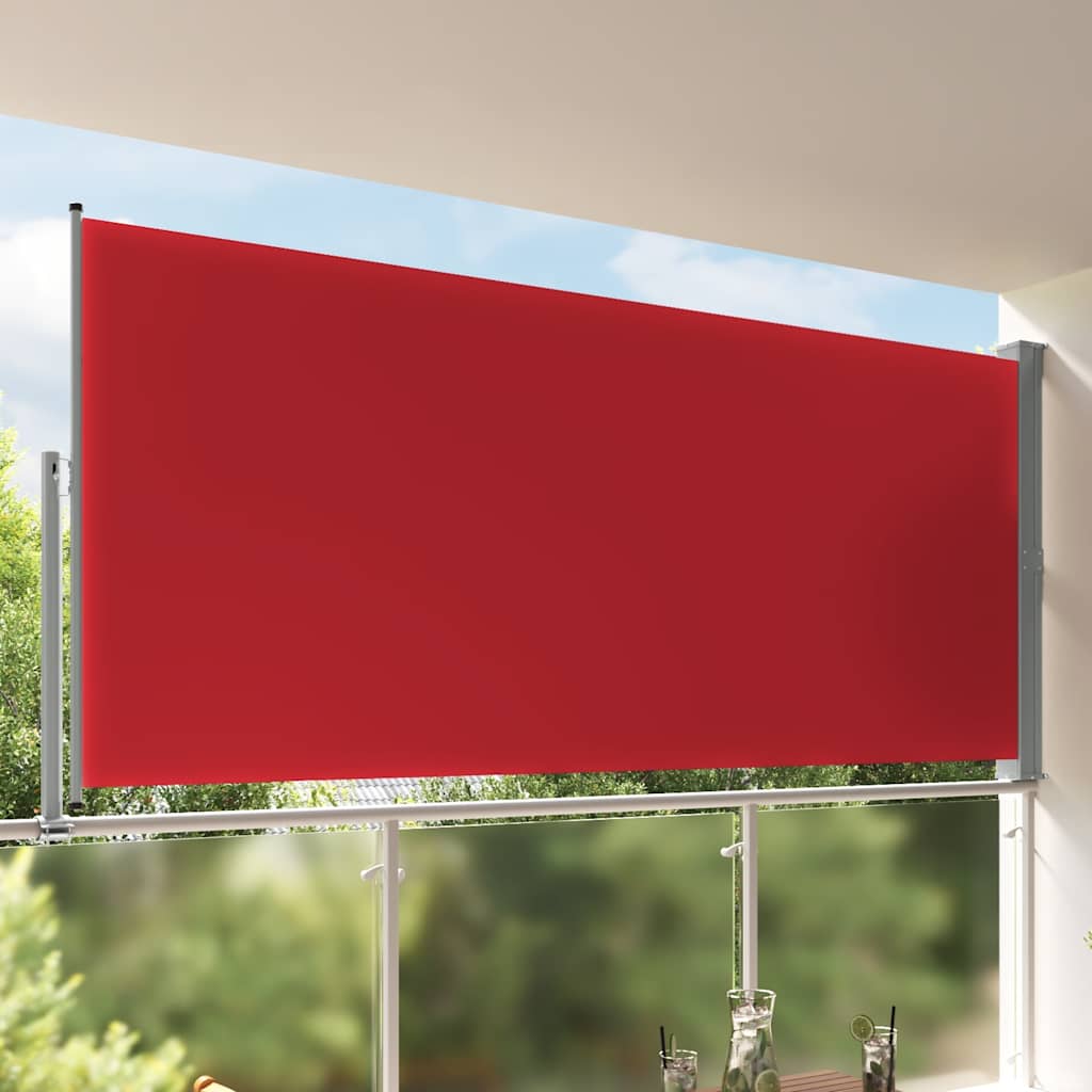 Vidaxl Garden Bildschirm ausziehbar 160 x 300 cm rot