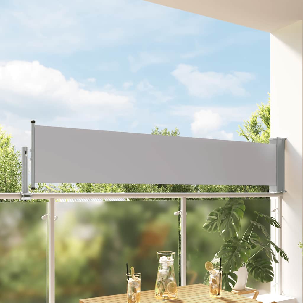 Vidaxl Garden Bildschirm ausziehbar 60x300 cm Grau