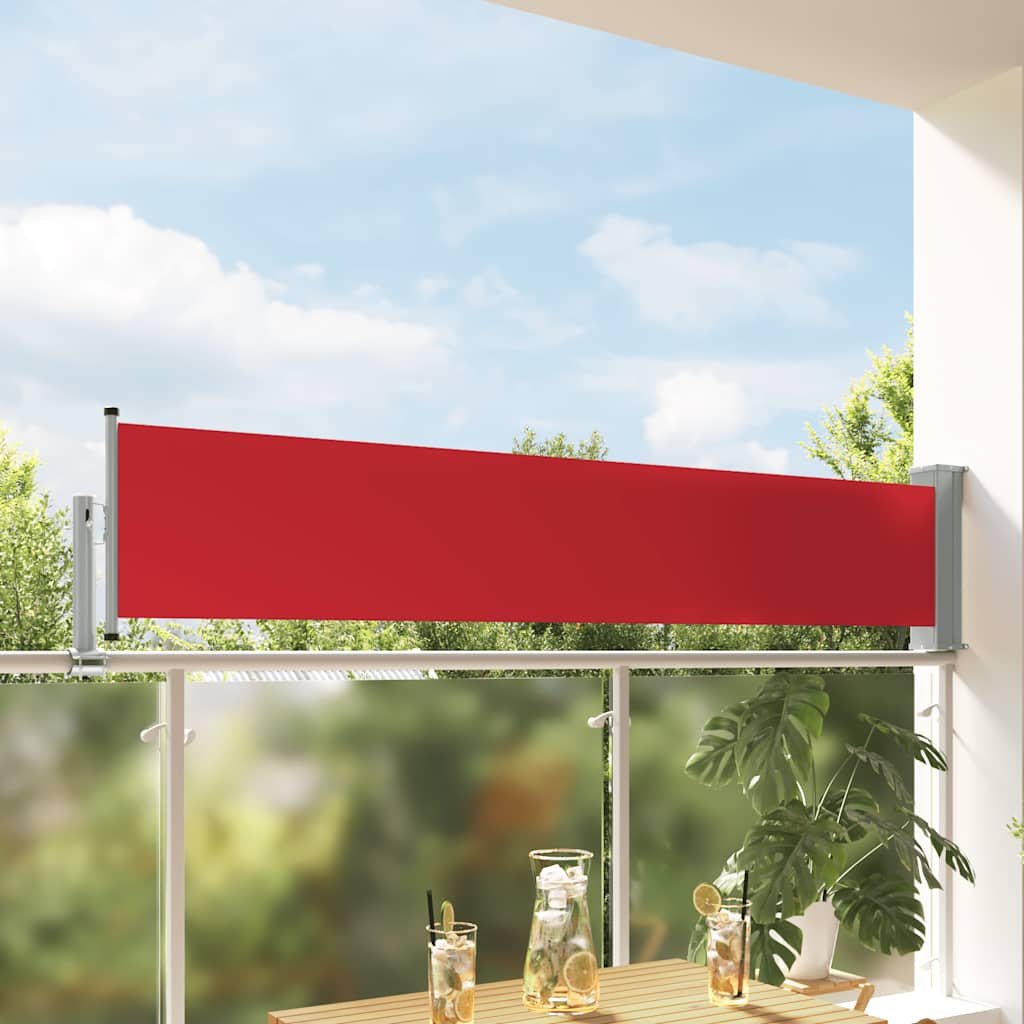 Vidaxl Garden Bildschirm Erweiterbar 60x300 cm rot