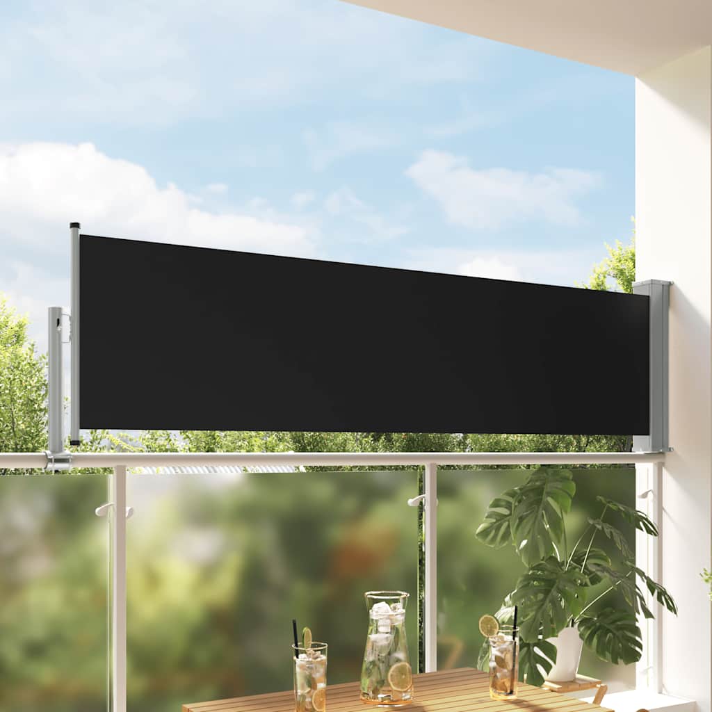 Vidaxl Garden Bildschirm Erweiterbar 80x300 cm Schwarz
