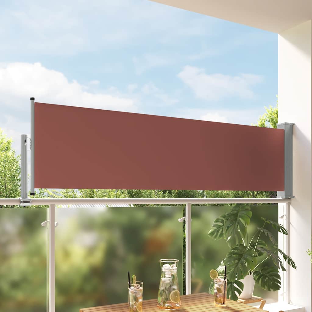 Vidaxl Garden Bildschirm ausziehbar 80x300 cm braun