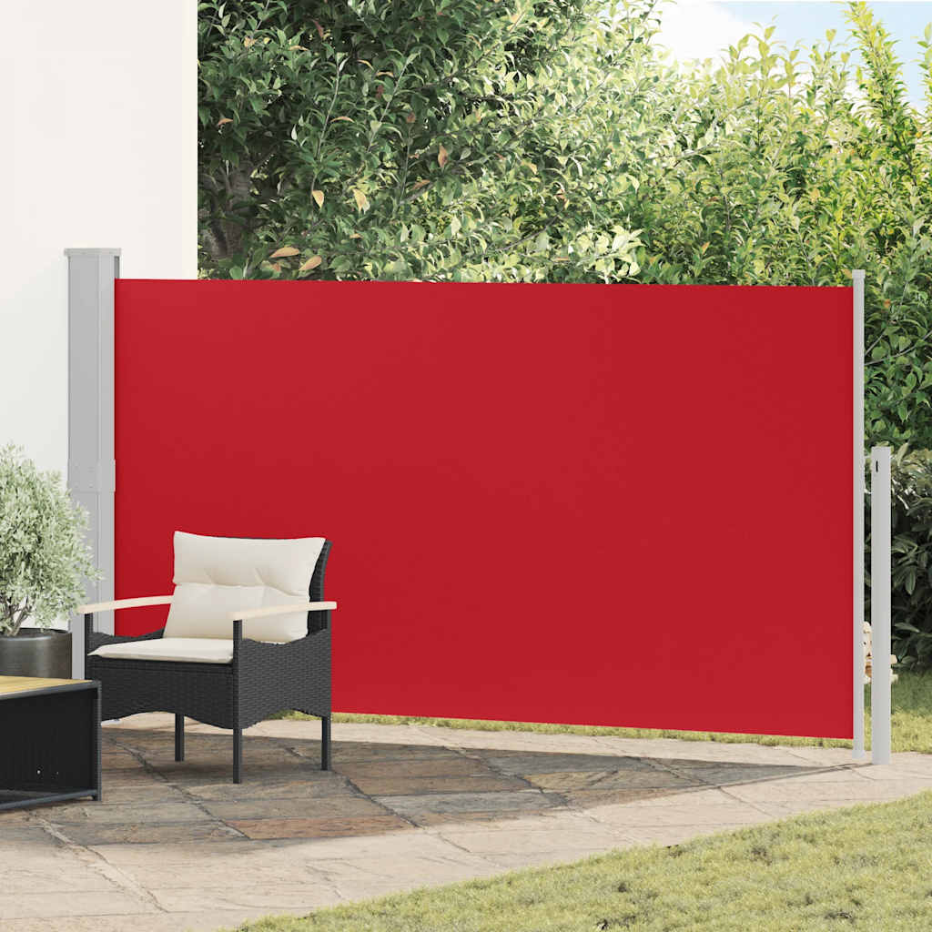 Vidaxl Garden Bildschirm Ausziehbar 170 x 300 cm rot
