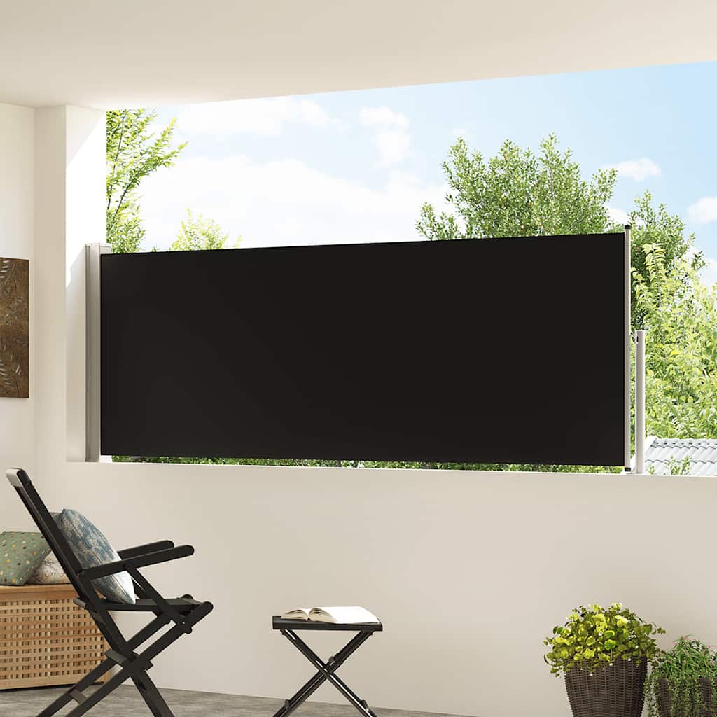 Vidaxl Garden Bildschirm ausziehbar 100x300 cm schwarz