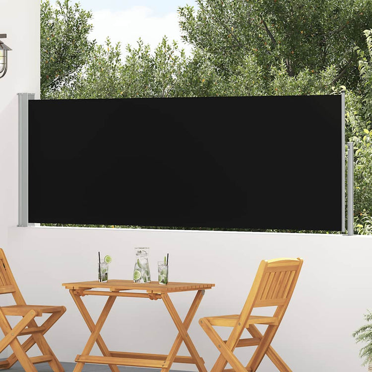 Vidaxl Garden Bildschirm ausziehbar 100x300 cm schwarz