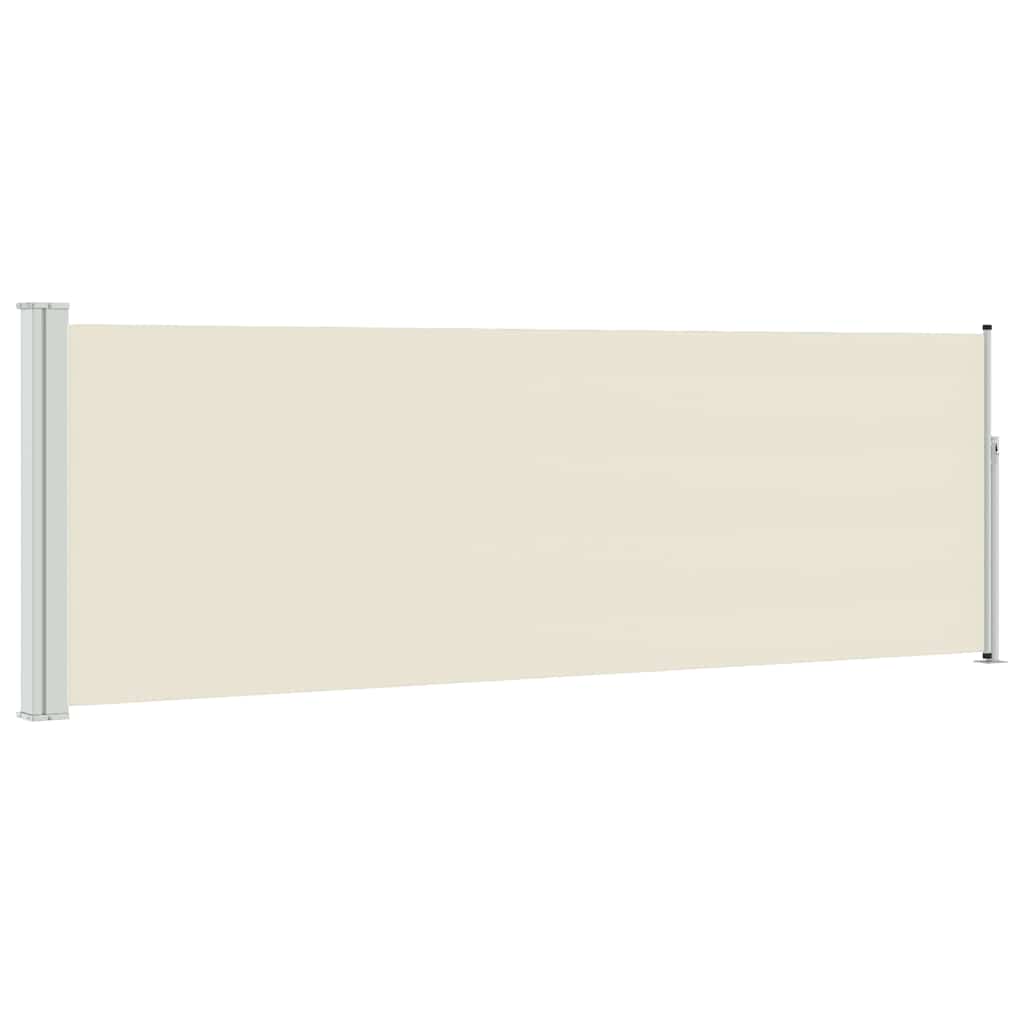 Vidaxl Garden Bildschirm Ausziehbar 100x300 cm Creme