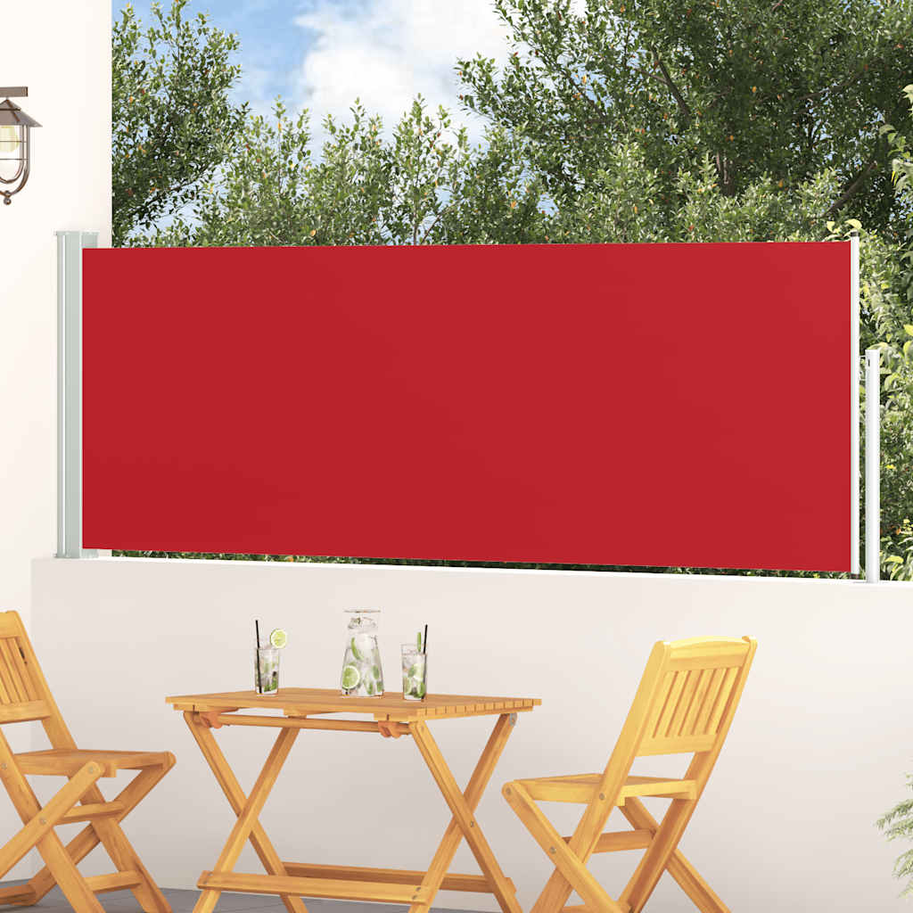 Vidaxl Garden Bildschirm ausziehbar 100x300 cm rot