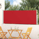 Vidaxl Garden Bildschirm ausziehbar 100x300 cm rot