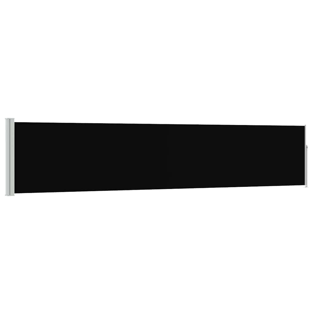 Vidaxl Garden Bildschirm ausziehbar 100x500 cm Schwarz