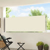Vidaxl Gartenbildschirm ausziehbar 100x500 cm Creme