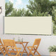 Vidaxl Gartenbildschirm ausziehbar 100x500 cm Creme