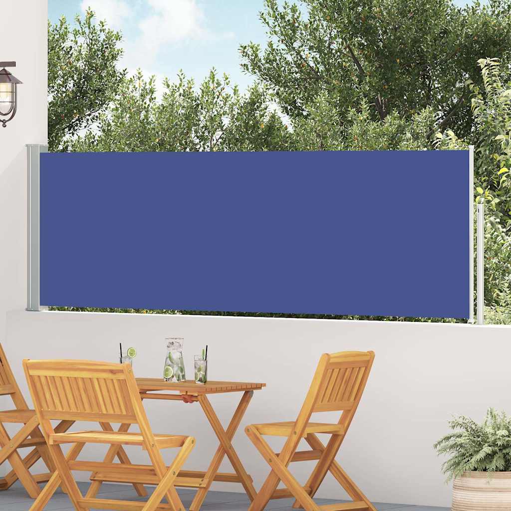 Vidaxx ausziehbarer Gartenschirm 100x500 cm blau