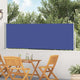 Vidaxx ausziehbarer Gartenschirm 100x500 cm blau