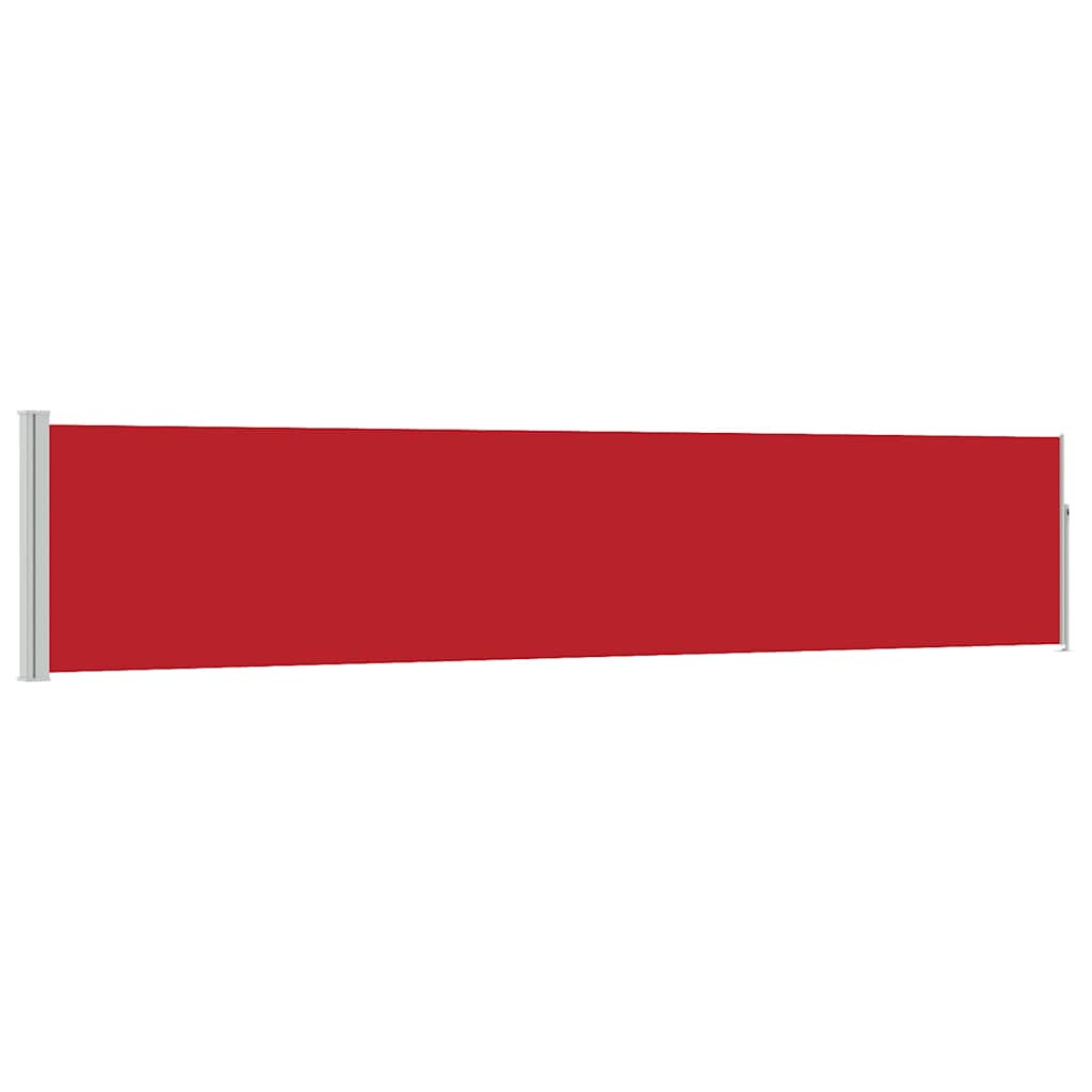 Vidaxl Garden Bildschirm ausziehbar 100x500 cm rot