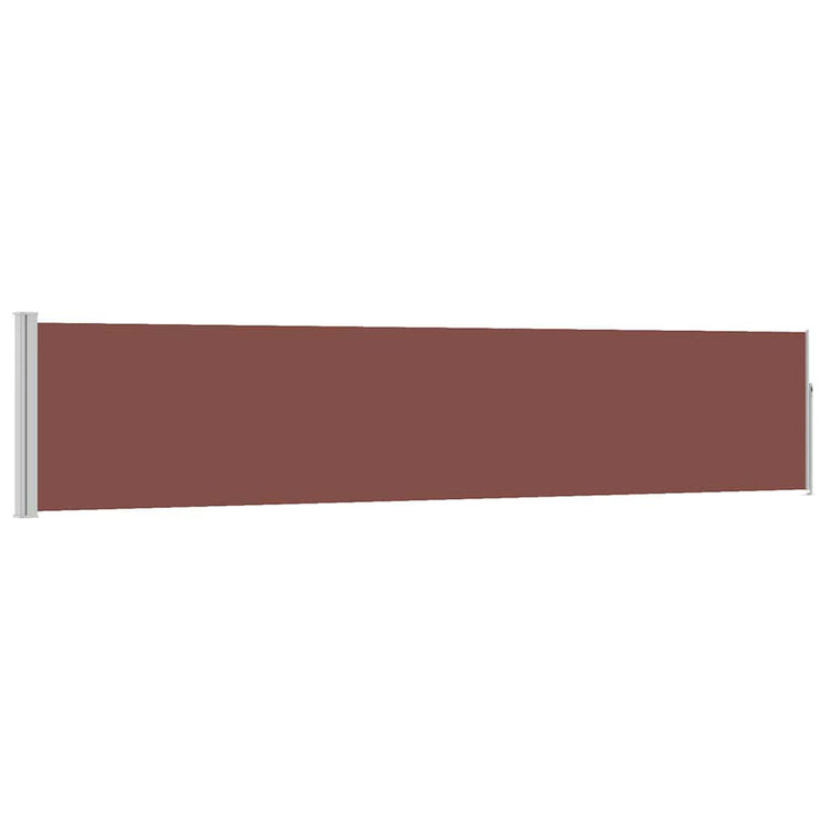 Vidaxl Garden Bildschirm ausziehbar 100x500 cm braun