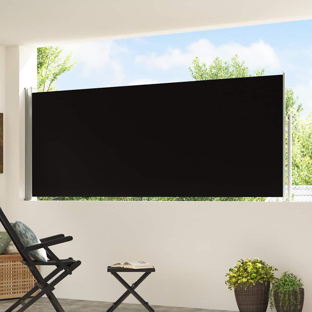 Vidaxl Garden Bildschirm ausziehbar 120 x 500 cm Schwarz