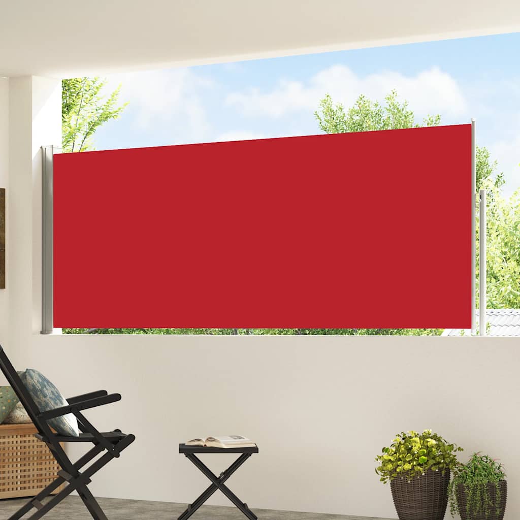 Vidaxl Garden Bildschirm ausziehbar 120 x 500 cm rot