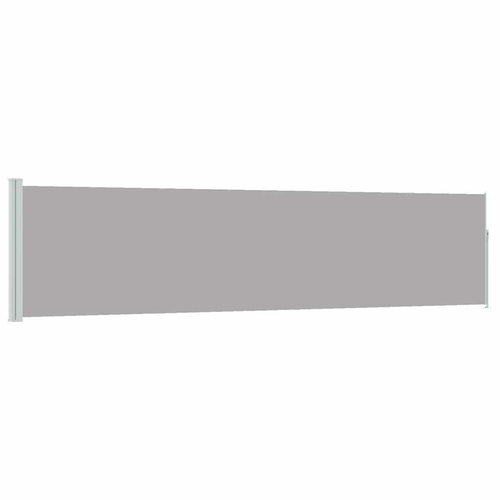 Vidaxl Garden Screen ausziehbar 120 x 500 cm Grau