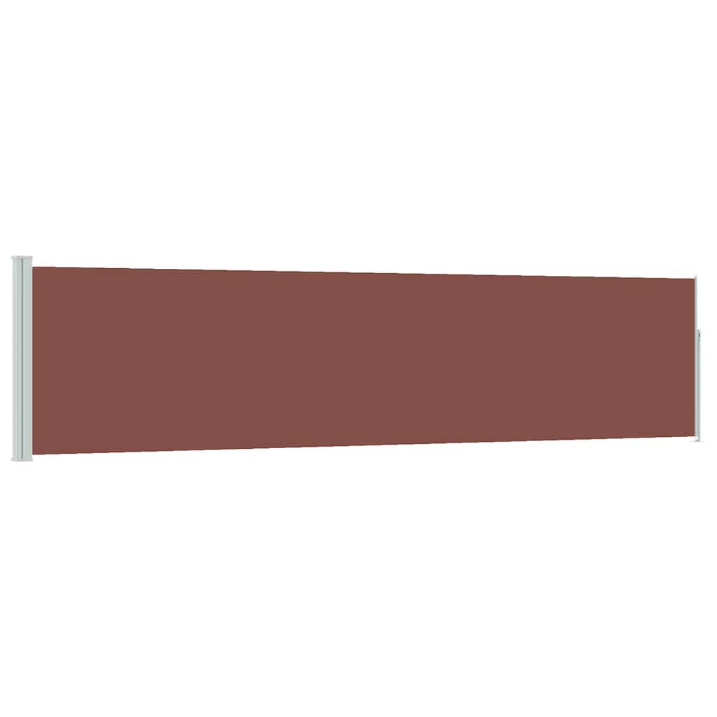 Vidaxl Garden Bildschirm ausziehbar 120 x 500 cm Braun