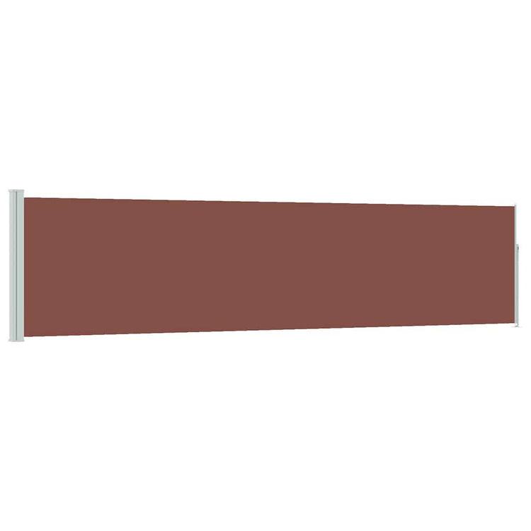 Vidaxl Garden Bildschirm ausziehbar 120 x 500 cm Braun