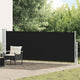 Vidaxl Gartenbildschirm ausziehbar 140 x 500 cm Schwarz