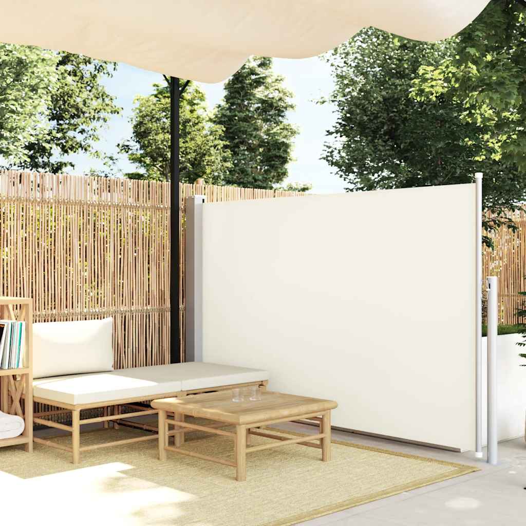 Vidaxl Garden Screen Excedable 140x500 cm Creme