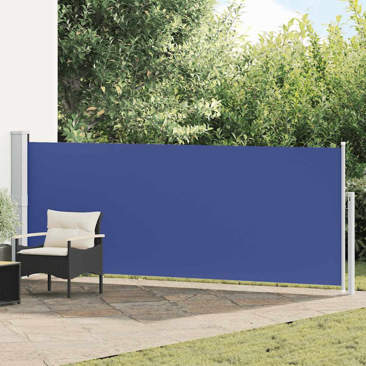 Vidaxl Garden Bildschirm Ausziehbar 140 x 500 cm blau