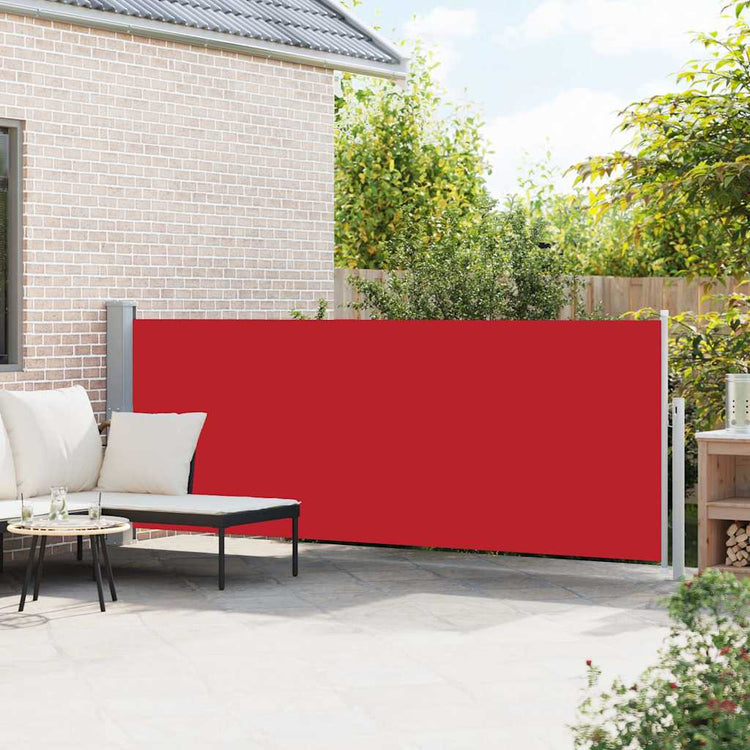 Vidaxl Garden Bildschirm ausziehbar 140 x 500 cm rot