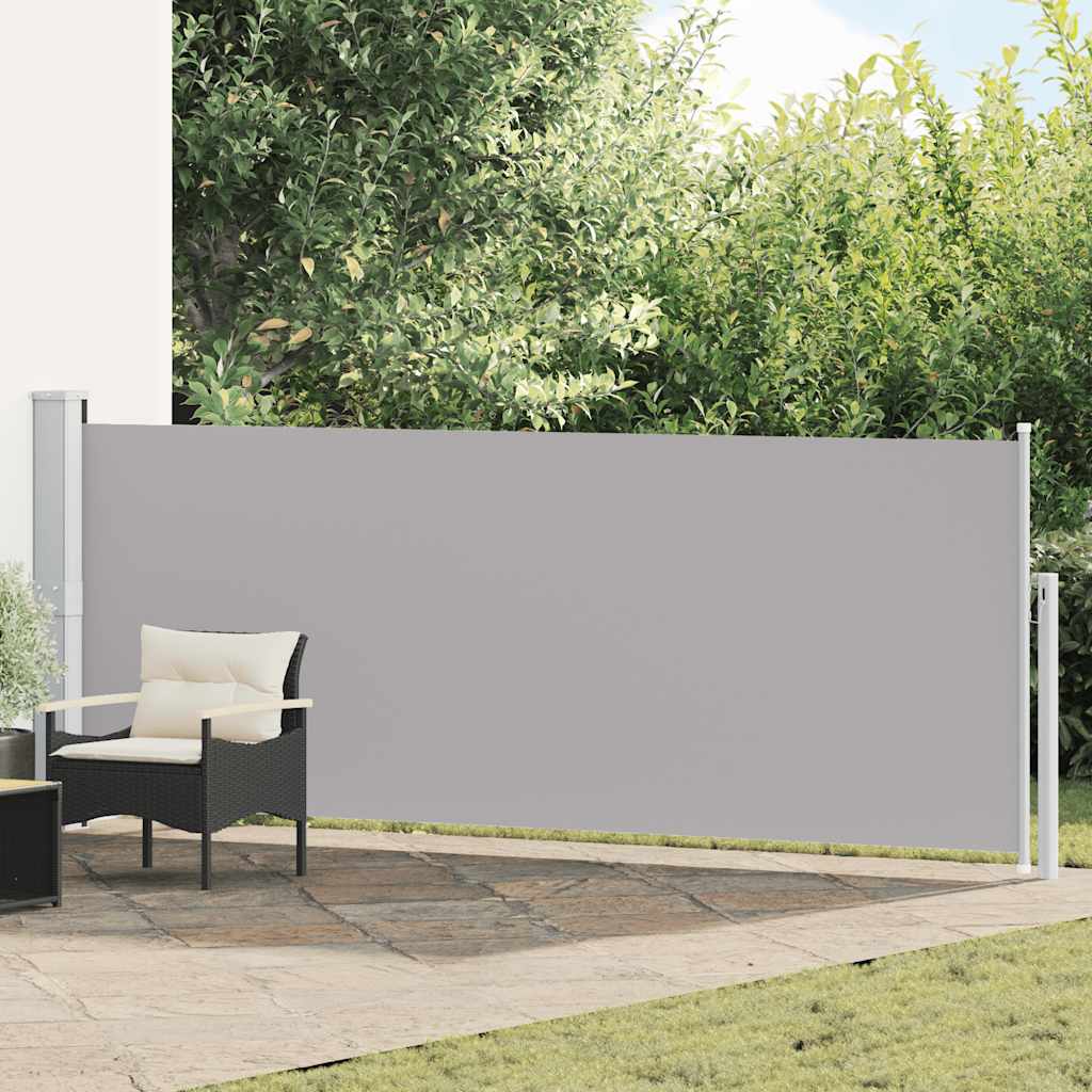 Vidaxl Garden Bildschirm ausziehbar 140 x 500 cm Grau