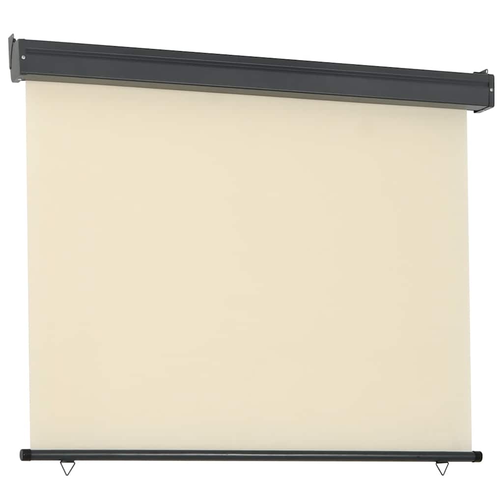 Vidaxx Balkonschirm 125x250 cm cremefarben
