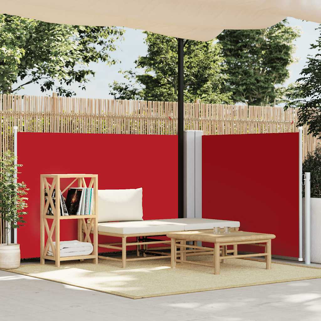 VIDAXL -Windschutzscheibe auszuziehen 100x600 cm rot