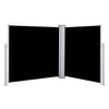 Vidaxl Windschutzscheibe ausziehbar 120 x 600 cm schwarz