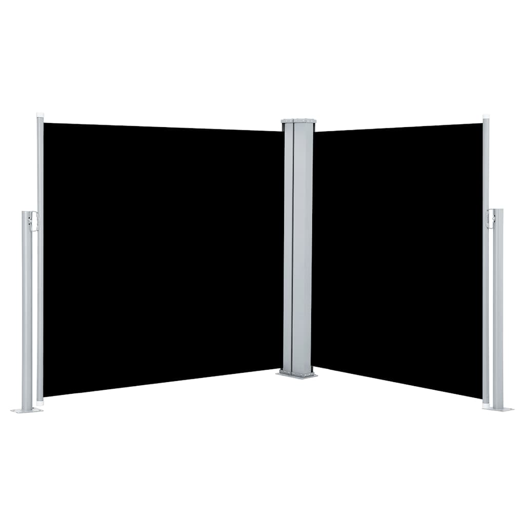 Vidaxl Windschutzscheibe ausziehbar 120 x 600 cm schwarz