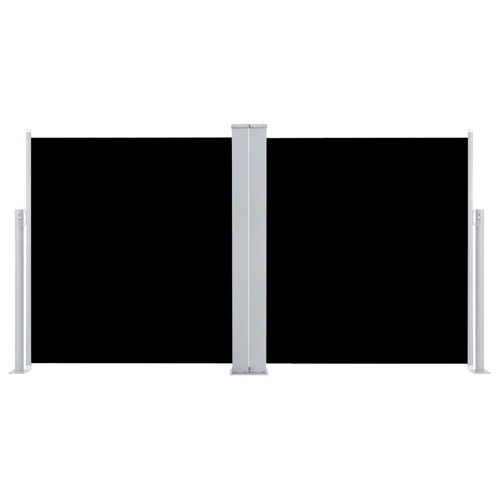 Vidaxl Windschutzscheibe ausziehbar 120 x 600 cm schwarz