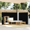 Vidaxl Windschutzscheibe ausziehbar 120 x 600 cm schwarz