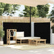 Vidaxl Windschutzscheibe ausziehbar 120 x 600 cm schwarz