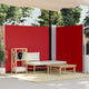 Vidaxl Windschutzscheibe ausziehbar 170 x 600 cm rot