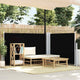 Vidaxl Windschutzscheibe ausziehbar 120x1000 cm schwarz