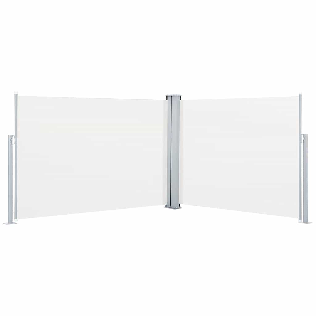 VIDAXL -Windschutzscheibe ausziehbar 120x1000 cm Creme