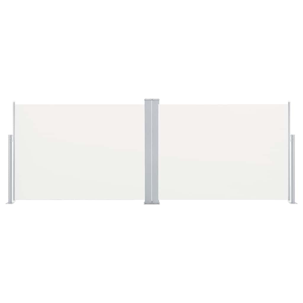 VIDAXL -Windschutzscheibe ausziehbar 120x1000 cm Creme