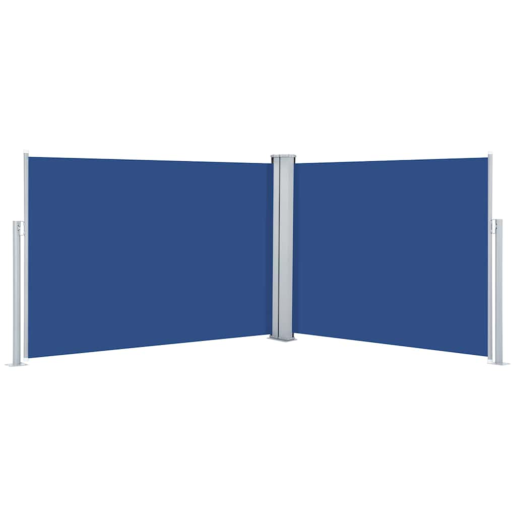 Vidaxl Windschutzscheibe ausziehbar 120x1000 cm blau