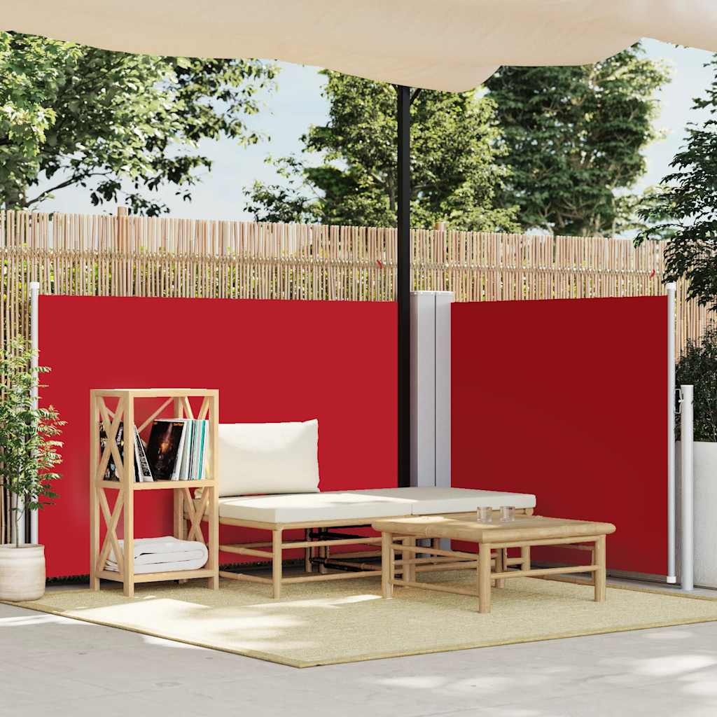 VIDAXL -Windschutzscheibe ausziehbar 120x1000 cm rot