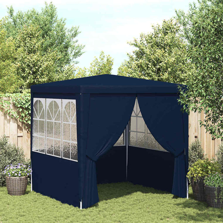 Vidaxl -Partyzelt mit Seitenwänden Professional 90 g m² 2x2 m blau