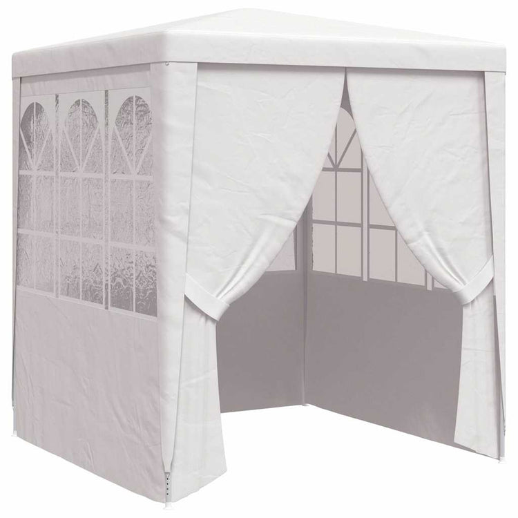 Vidaxl -Partyzelt mit Seitenwänden Professional 90 g m² 2,5 x 2,5 m Weiß