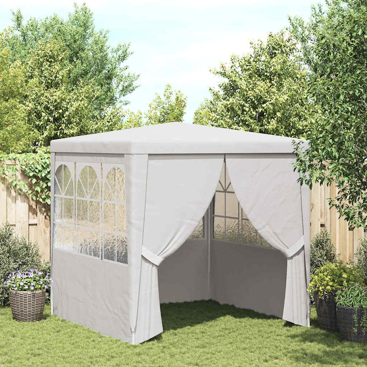 Vidaxl -Partyzelt mit Seitenwänden Professional 90 g m² 2,5 x 2,5 m Weiß