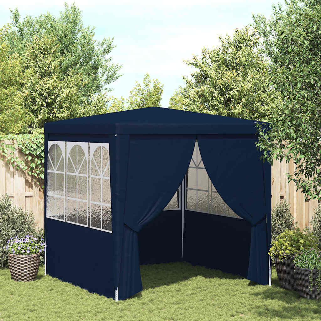 Vidaxl -Partyzelt mit Seitenwänden Professional 90 g m² 2,5 x 2,5 m blau