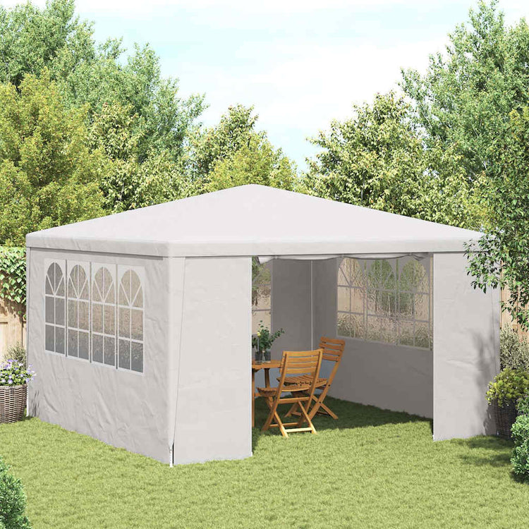 Vidaxl -Partyzelt mit Seitenwänden Professional 90 g m² 4x4 m Weiß