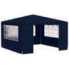 Vidaxl -Partyzelt mit Seitenwänden Professional 90 g m² 4x4 m blau