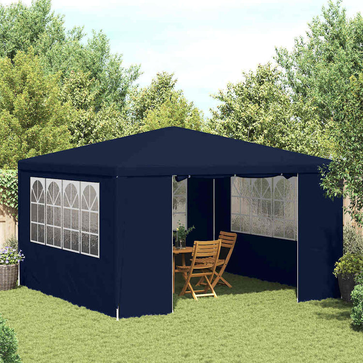 Vidaxl -Partyzelt mit Seitenwänden Professional 90 g m² 4x4 m blau