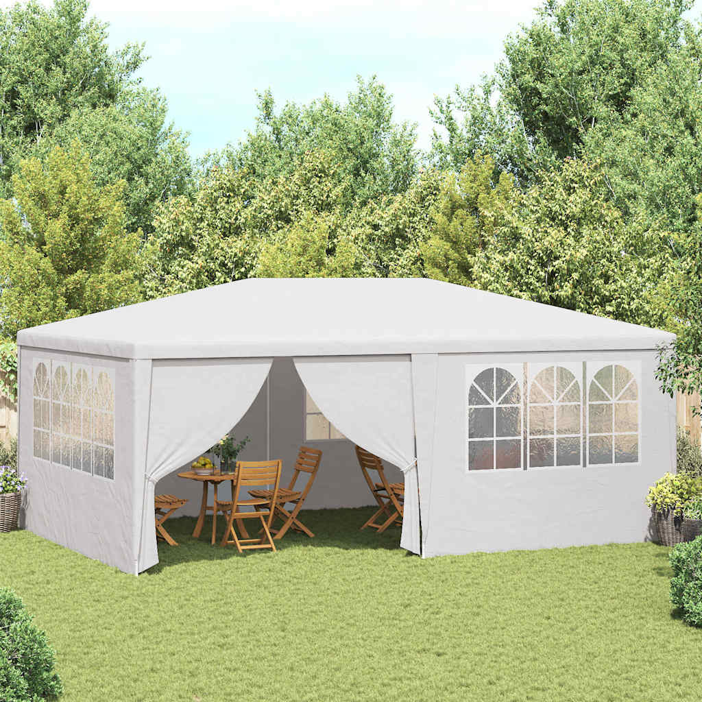 Vidaxl -Partyzelt mit Seitenwänden Professional 90 g m² 4x6 m Weiß